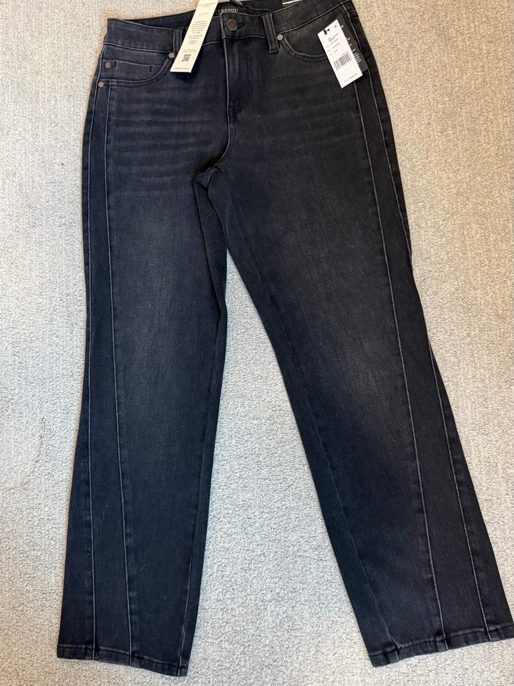 Liverpool Liv Non-Skinny Skinny Women's Black Straight Leg Jeans